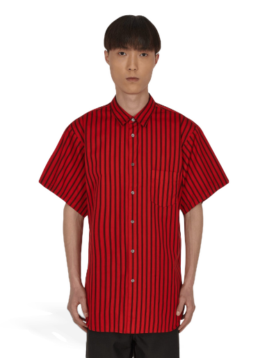 Paita Comme des Garçons Stripe Shortsleeve Shirt Punainen | FI-B022 1