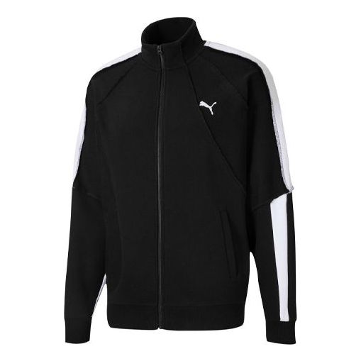 Takki Puma PUMA x ATTEMPT Crossover Embroidered Logo Knit Jacket Musta | 598258-01