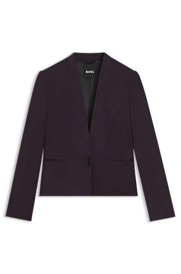 Takki BOSS Regular-fit tuxedo blazer with shawl lapels Violetti | 50548290, 0