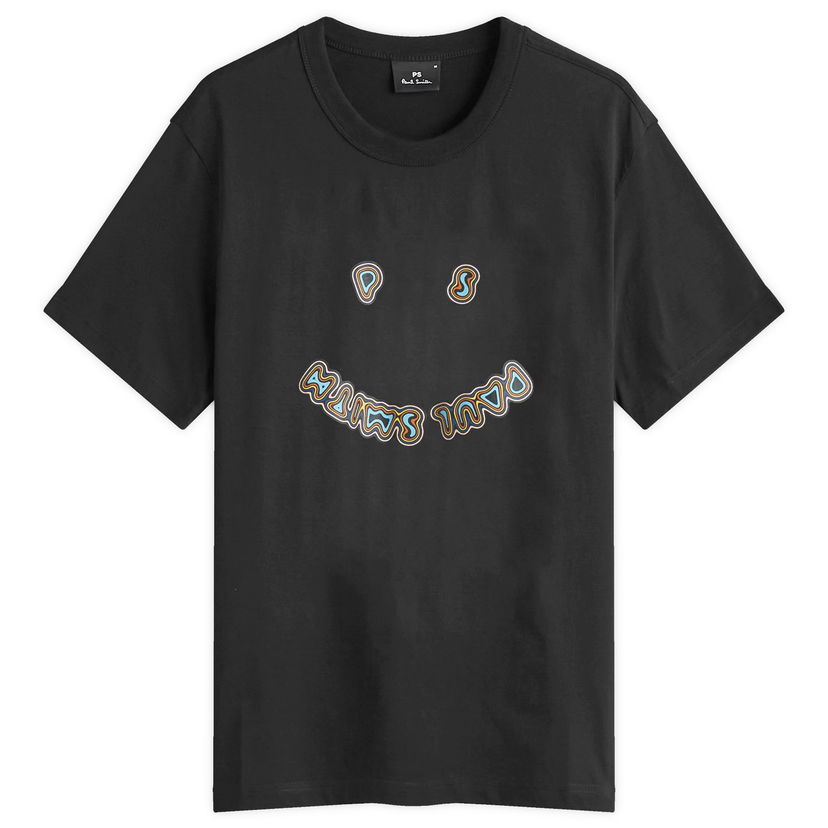 T-paita Paul Smith PS Happy T-Shirt, Size Large Musta | M2R-204Z-PP5078-79