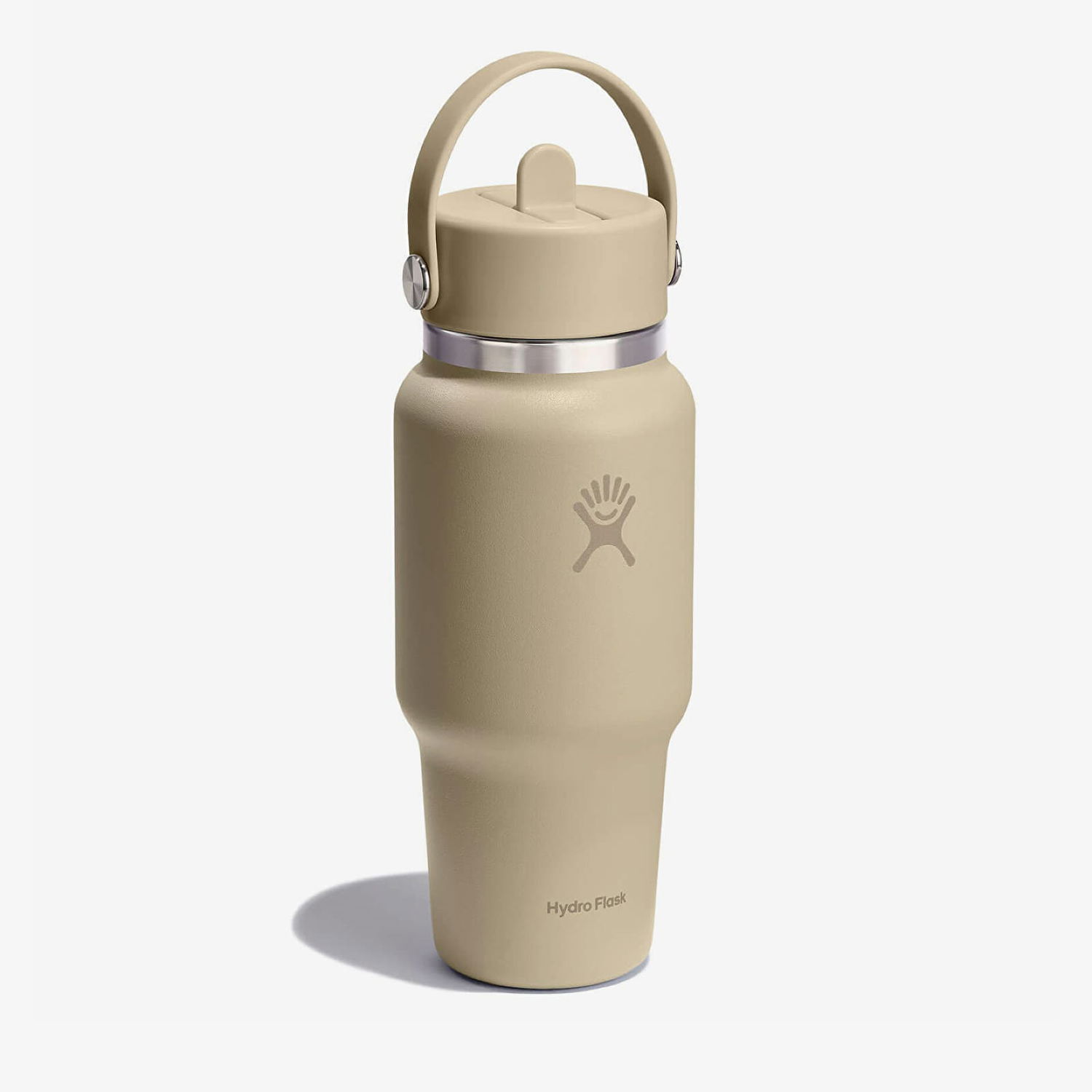 Juomapullo Hydro Flask 709ml Wide Flex Straw Travel Bottle Beige | WT24CFS114, 1