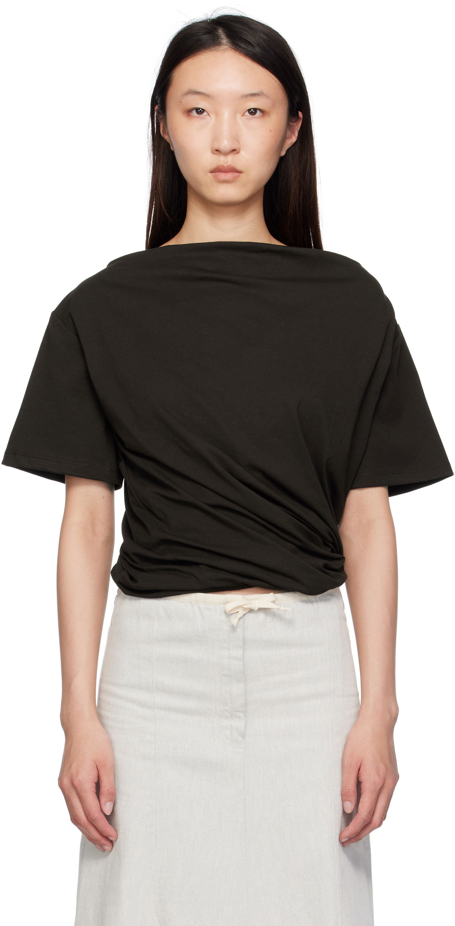 T-paita Baserange Baserange Turn T-Shirt Musta | TOTUS-RC-SU25, 0