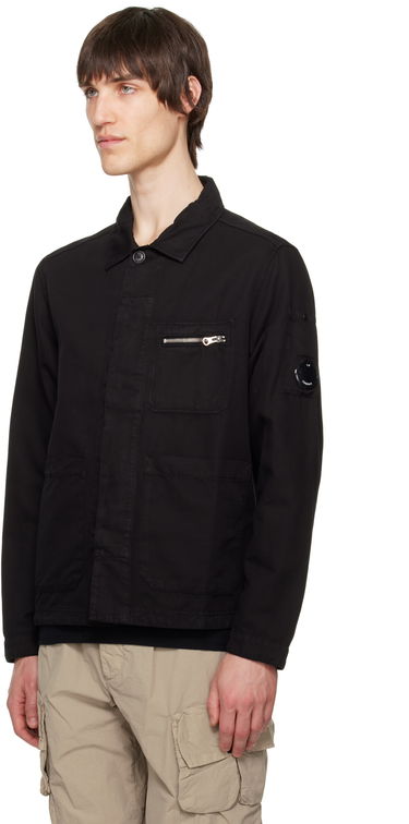 Takki C.P. Company C.P. Company Cotton Linen Overshirt Musta | 18CMOS200A-006273G, 3