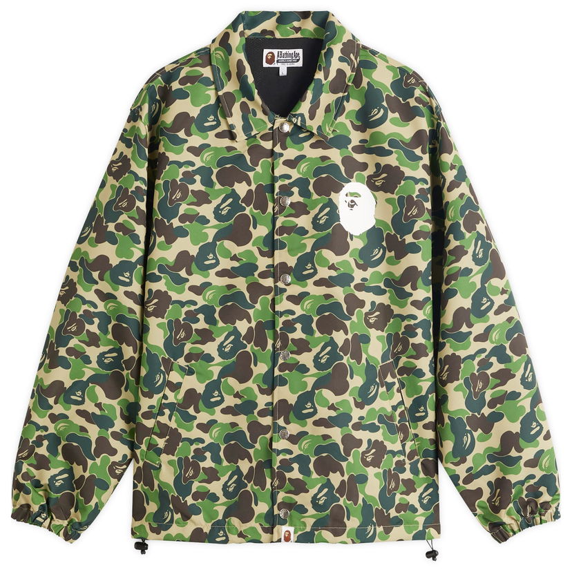 Tuulitakki BAPE A Bathing Ape ABC Camo Coach Jacket, Size L Vihreä | 001LJL301010M-GRN