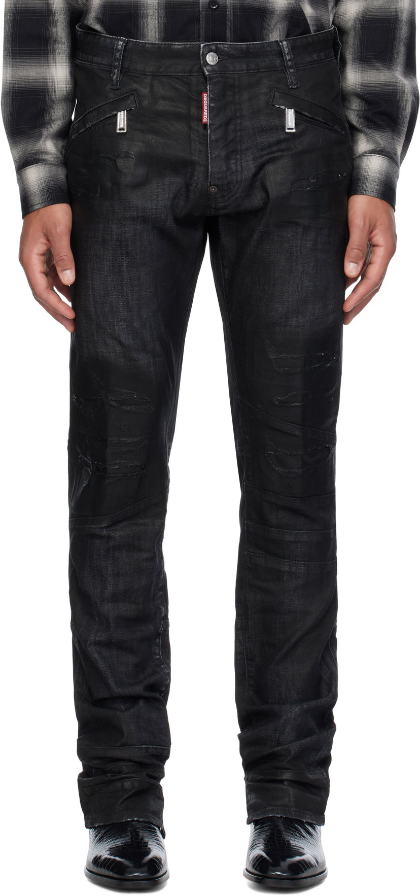 Jeans DSQUARED2 Honda Cool Guy Slim Fit Jeans Musta | S71LB1482_S30357