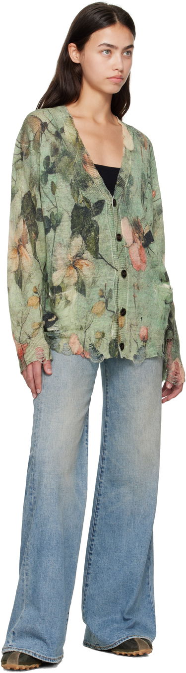 Villapaita R13 R13 Boyfriend Floral Cardigan Vihreä | R13WY200-Y227A, 3