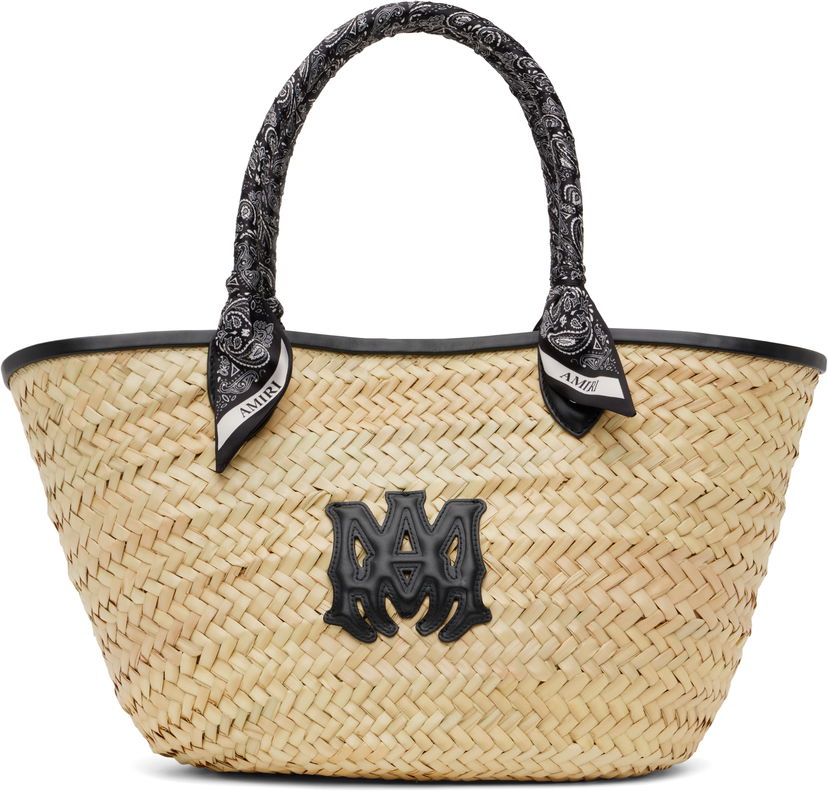 Kangaskassi AMIRI AMIRI MA Raffia Macro Tote Beige | AWBGTO1001