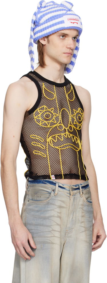Hattu Charles Jeffrey Loverboy Charles Jeffrey LOVERBOY Graphic Net Tank Top Sininen | 54080303, 1