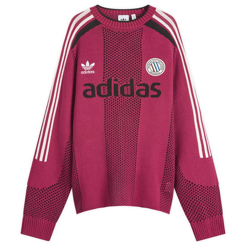 Villapaita adidas Originals Adidas Adicolor Pullover Knit Burgundia | KQ5086