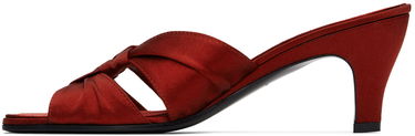 Kengänhoito The Row The Row Soft Knot Heeled Mules Punainen | F1499-W326, 2