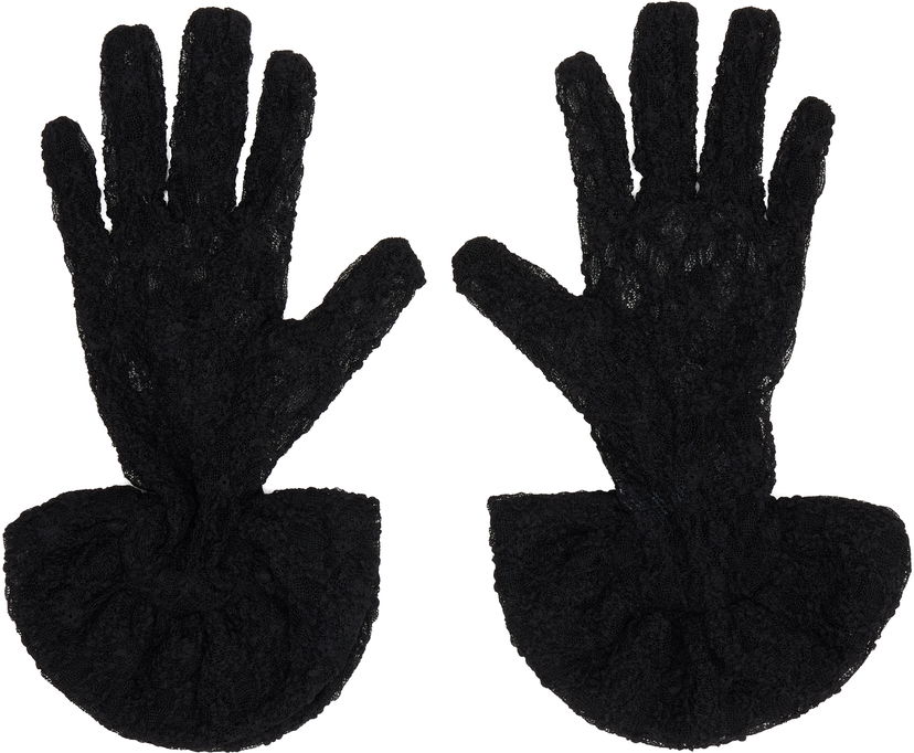 Käsineet Anna Sui Anna Sui Short Lace Gloves Musta | 1125L94