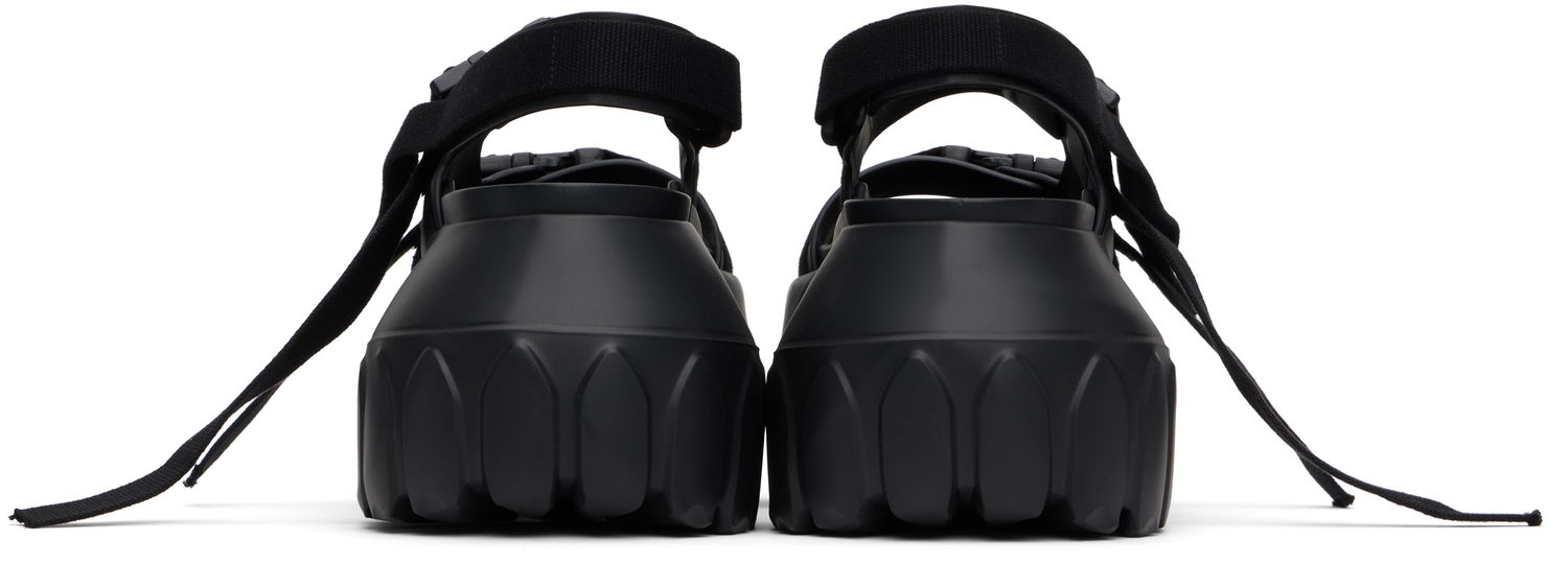 Tennarit ja kengät Rick Owens Rick Owens Hollywood Mega Tractor Sandals Musta | RU01E5866 LOO, 1