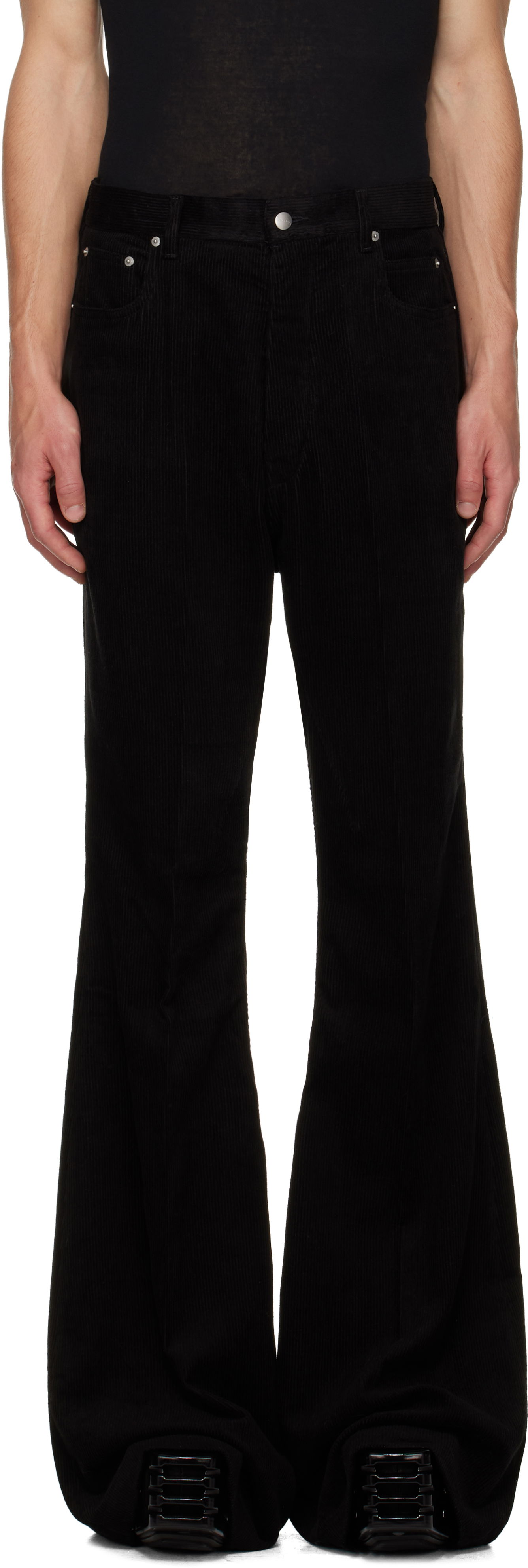 Housut Rick Owens Concordians Bolan Bootcut Trousers Musta | RU02E1335 MLC9, 0