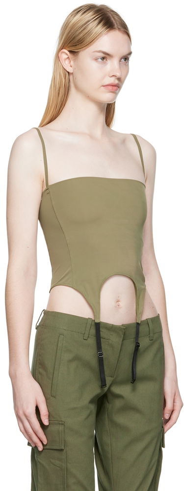 Body Miaou Miaou Phoenix Garter Long Sleeve T-Shirt Vihreä | 7043-CL-MOS-TK, 3