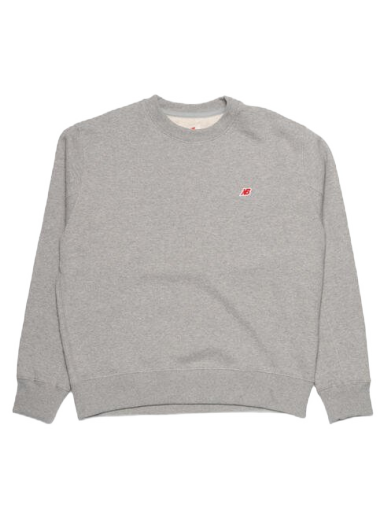 Huppari New Balance Crew Sweatshirt Made in USA Harmaa | MT21541_AG