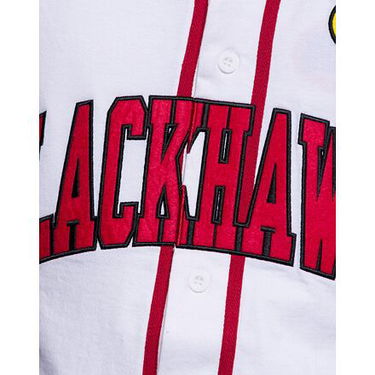 Jersey Mitchell & Ness Practice Day Button Front Jersey CHICAGO BLACKHAWKS Valkoinen | TBTF4994-CBHYYPPPWHIT, 1