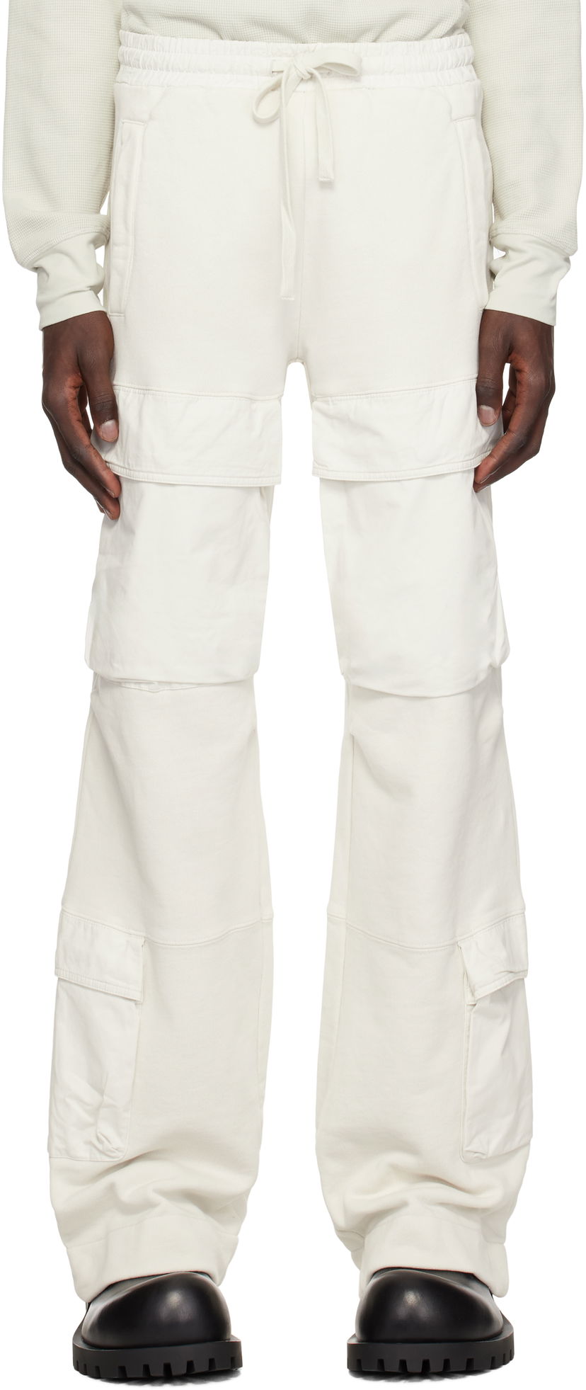 Cargo housut Entire Studios Utility Cargo Pants Valkoinen | ES2341RI
