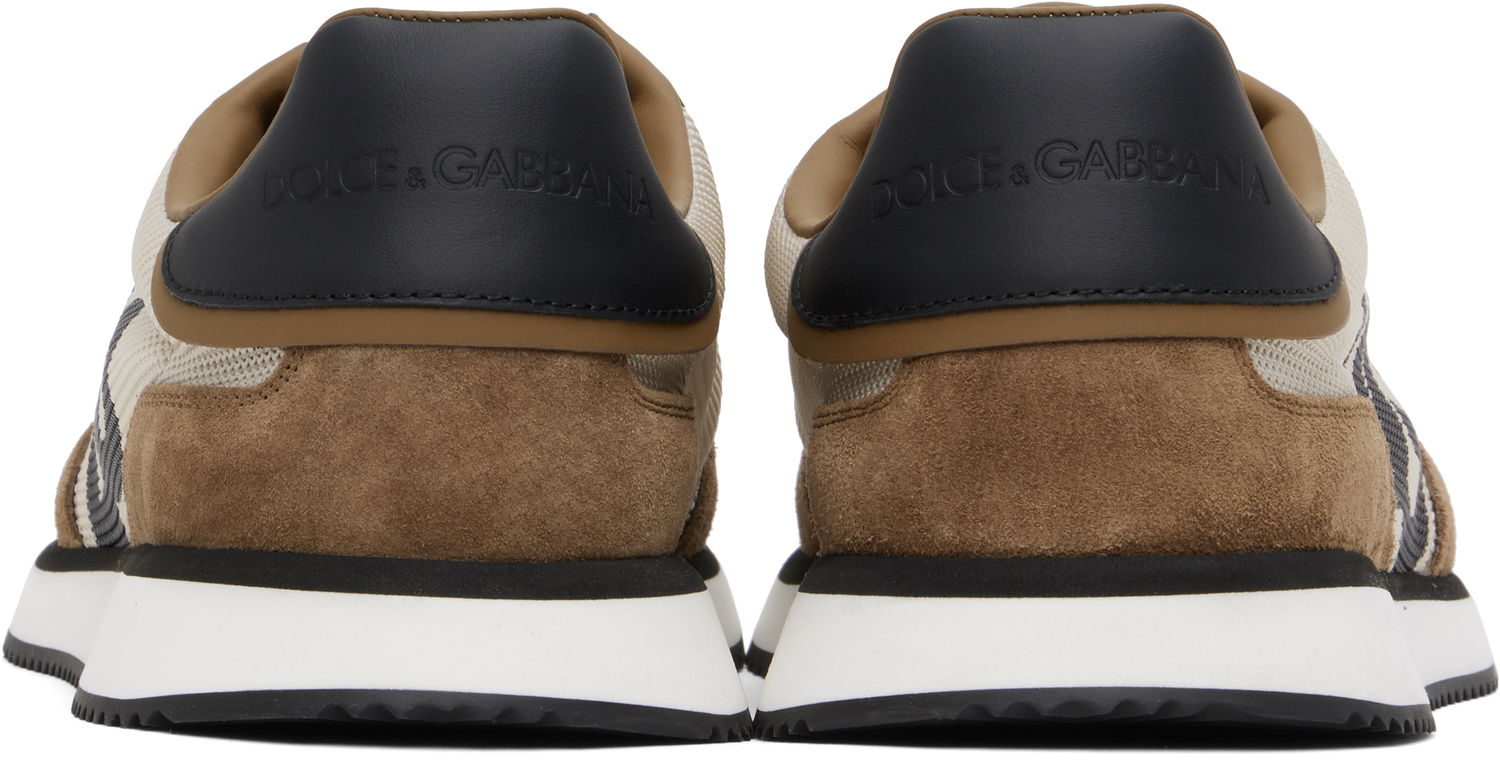 Tennarit ja kengät Dolce & Gabbana Mixed-Material 'DG' Cushion Ruskea | CS2288 A3D24, 1