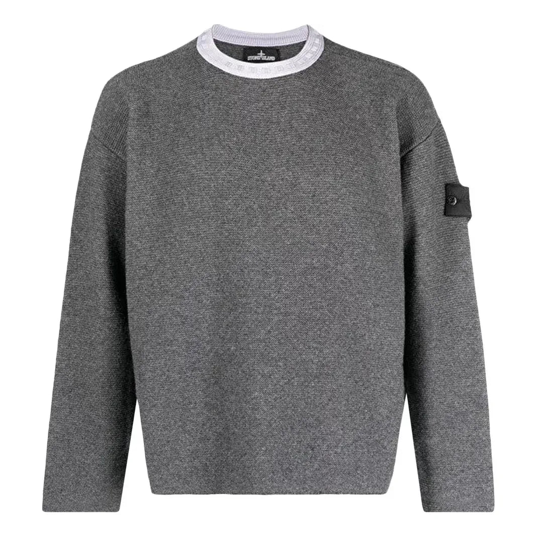 Villapaita Stone Island Shadow Project Compass Motif Jumper Harmaa | 77195042U-V2063, 0