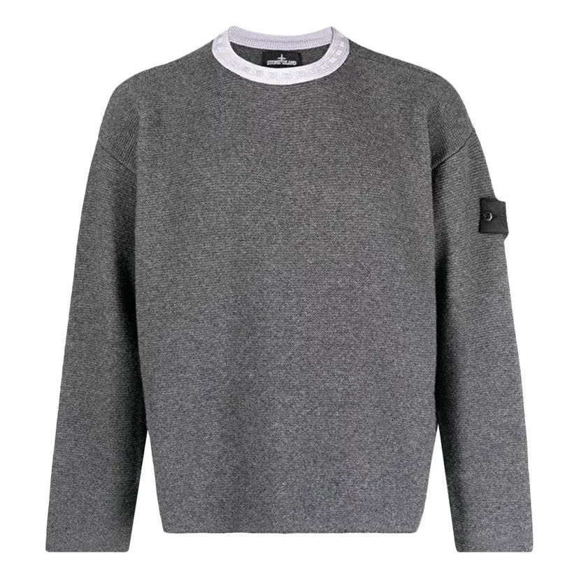 Villapaita Stone Island Shadow Project Compass Motif Jumper Harmaa | 77195042U-V2063