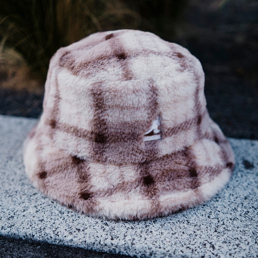Hattu Kangol Kangol Faux Fur Bucket Hat Ruskea | K4370-BM266
