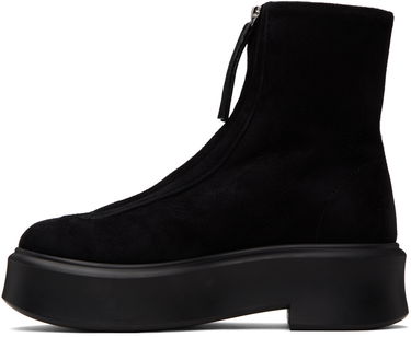 Vaatteet The Row The Row Zipped I Suede Boots Musta | F1144-L25, 2