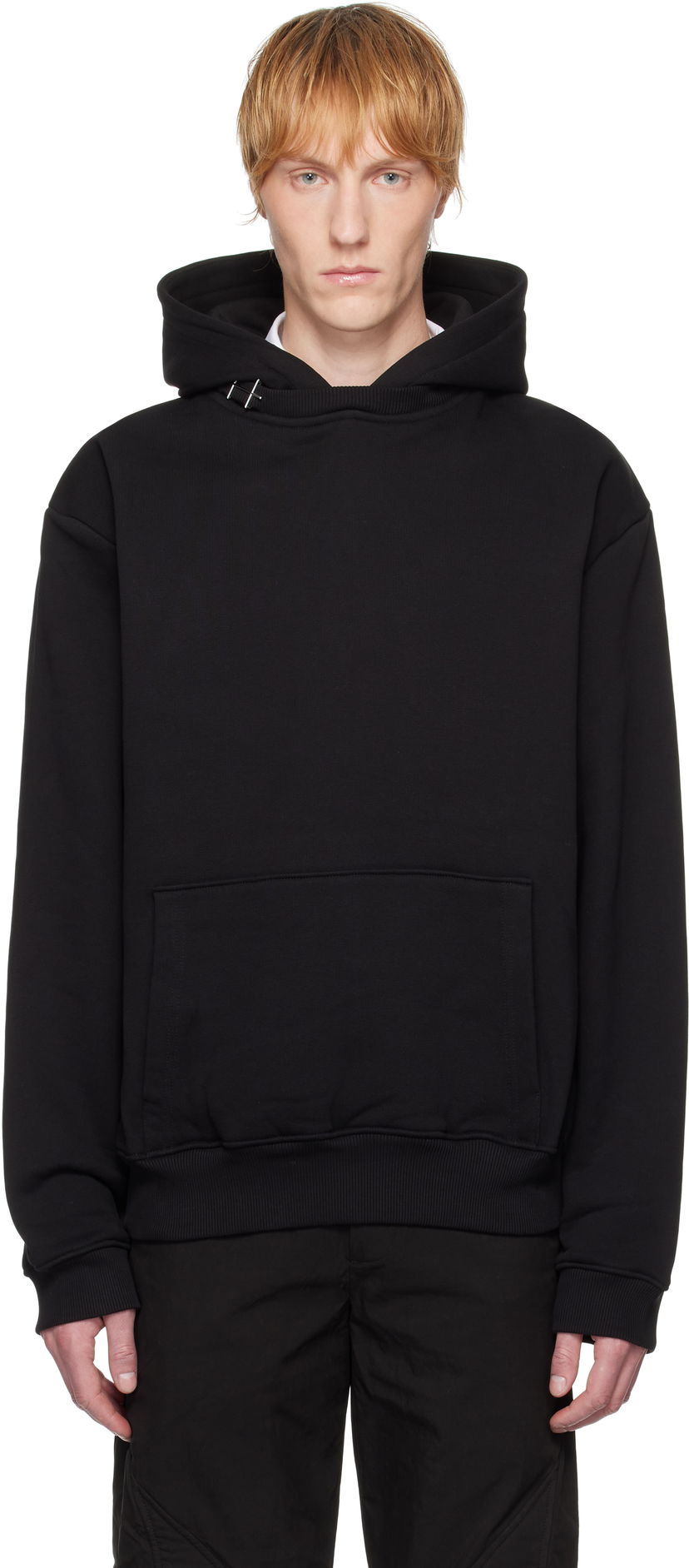 Huppari HELIOT EMIL HELIOT EMIL Pietra Hoodie Musta | SS25_M_08_076_BLK01