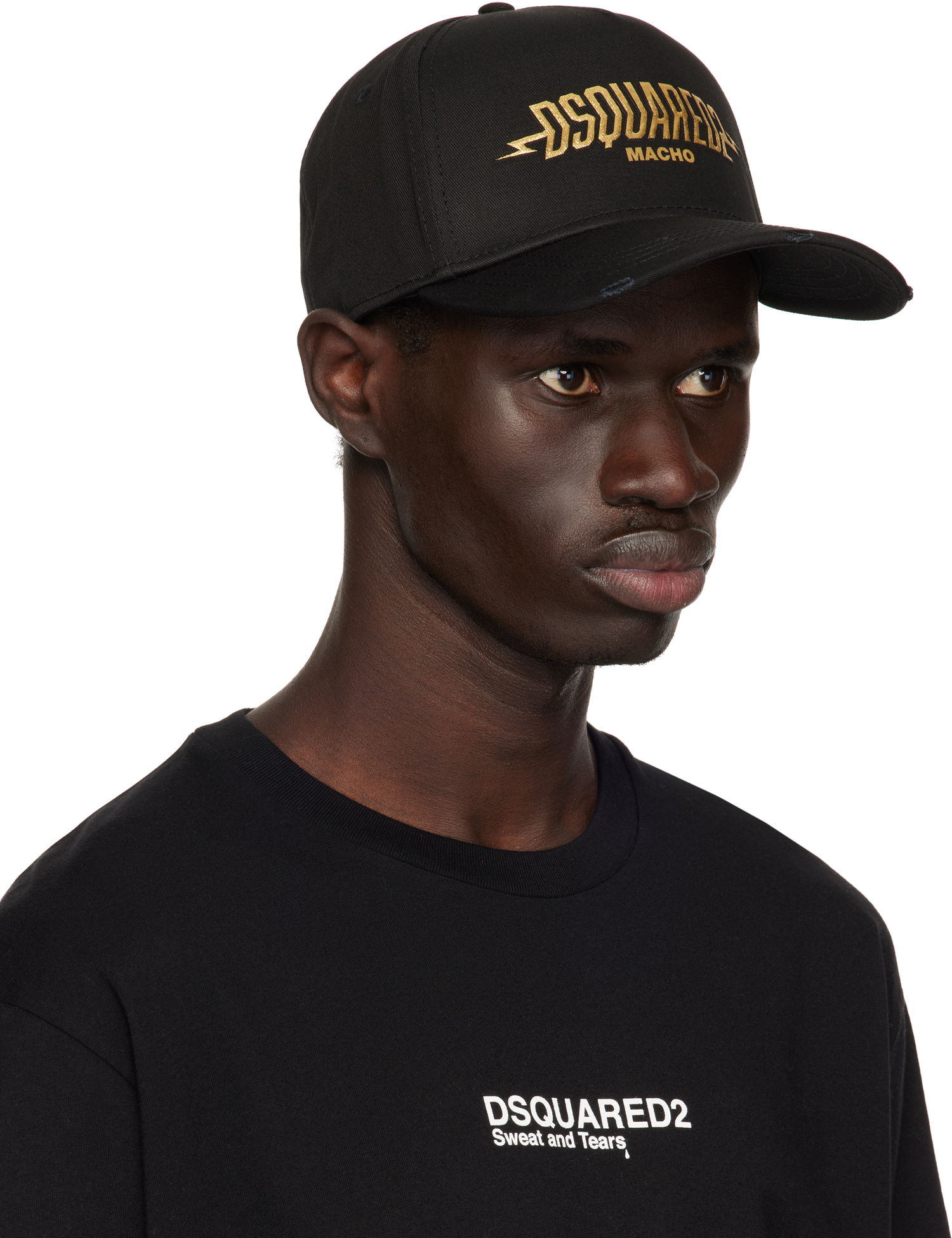 Korkki DSQUARED2 Dsquared2 'Macho' Baseball Cap Musta | BCM0906 05C00001 2124, 1