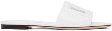 Tennarit ja kengät Dolce & Gabbana White 'DG' Cutout Slides Valkoinen | CQ0436 AY329, 0