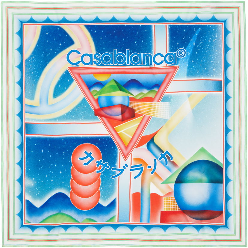 Huivi Casablanca Casablanca Silk Scarf Monivärinen | APF25-ACC-053-03