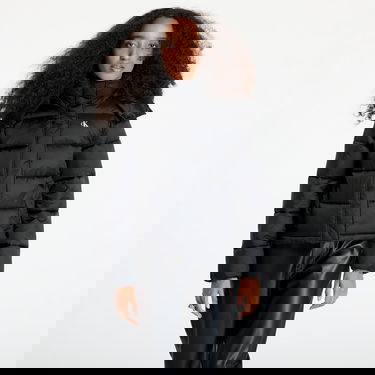 Puffer takki CALVIN KLEIN Shiny Monologo Jacket Musta | J20J224616 BEH, 0