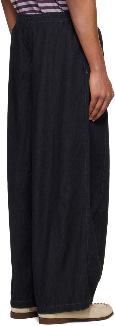 Housut Needles NEEDLES H.D. Drawstring Wide-Leg Jeans Musta | QV156, 2