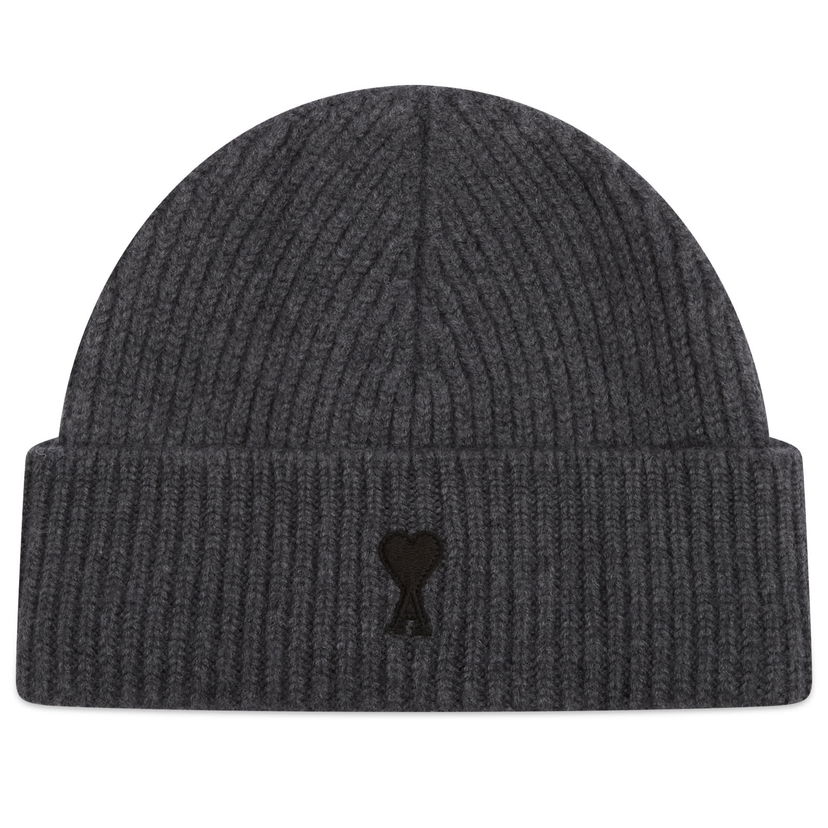 Pipo AMI AMI Paris Merino Wool Beanie Harmaa | H25UBO006-018-0504H25