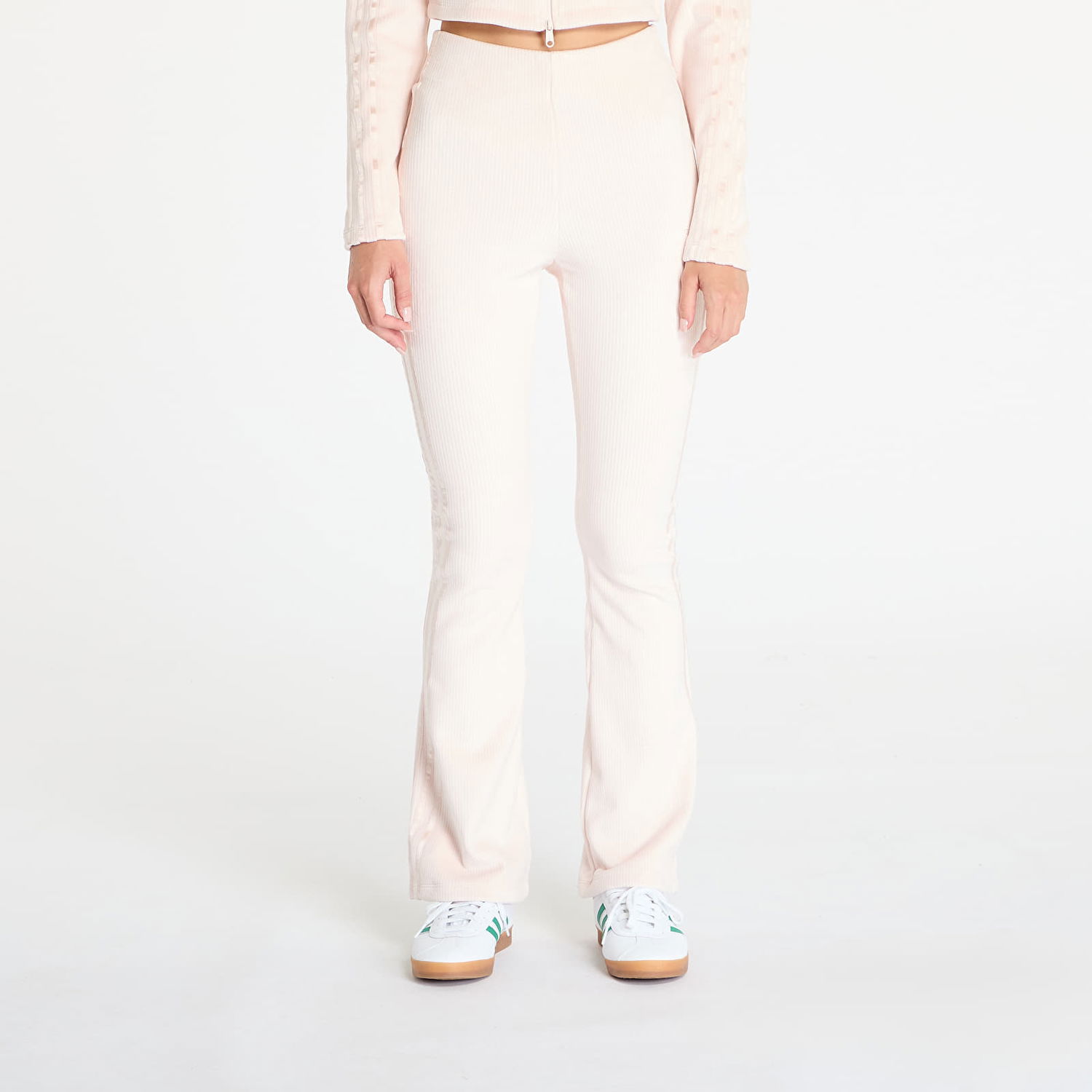 Housut adidas Originals Rib Flrd Leggings Wonder Aqua Beige | JN3023, 0