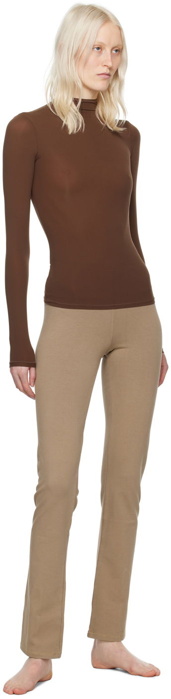 Villapaita SKIMS SKIMS Fits Everybody Turtleneck Top Ruskea | AP-TTN-1230, 3
