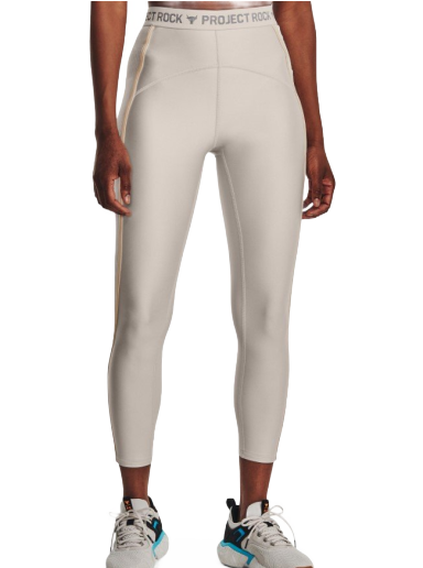 Leggingsit Under Armour Project Rock HG Ankle Leggings Beige | 1377463-289