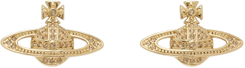 Korvakorut Vivienne Westwood Mini Bas Relief Earrings Beige | 62020033-02R121-CN