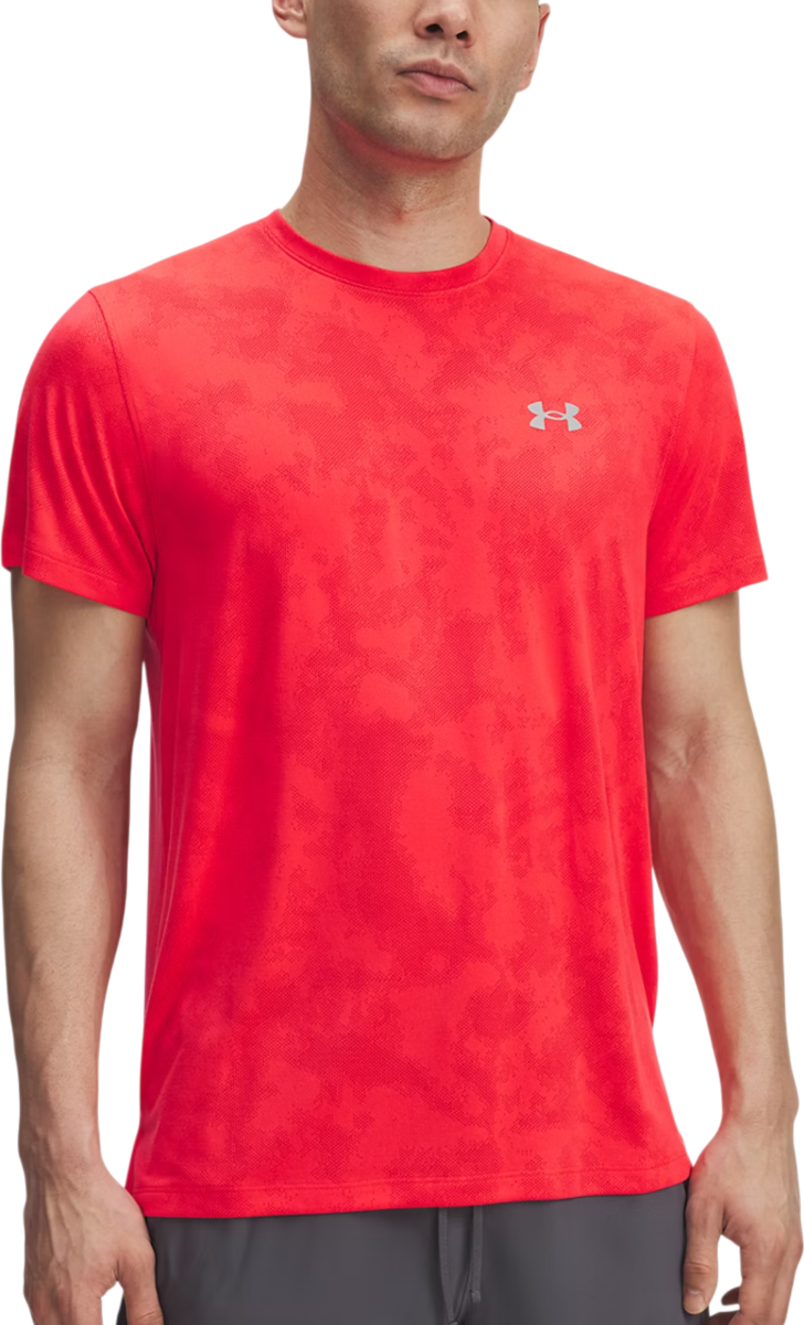 T-paita Under Armour Under Armour UA Launch Camo Short Sleeve T-Shirt Punainen | 6006098-713