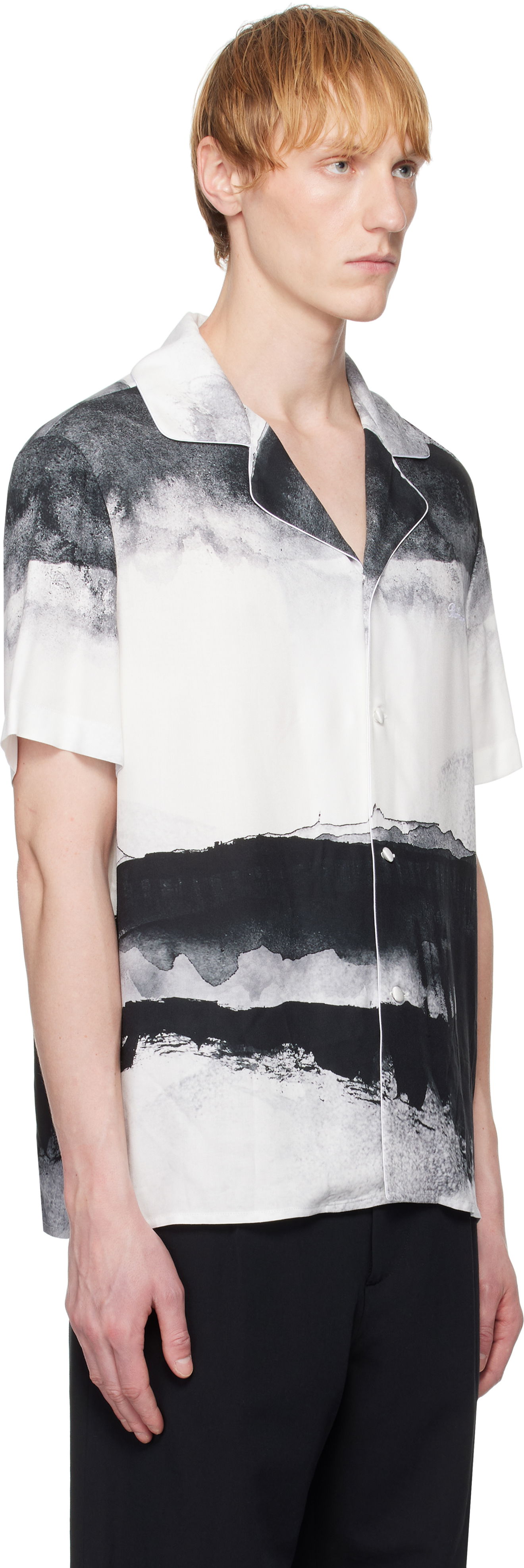 Paita Balmain Balmain Pyjama Moon Print Shirt Valkoinen | EH0HN087VI27, 1