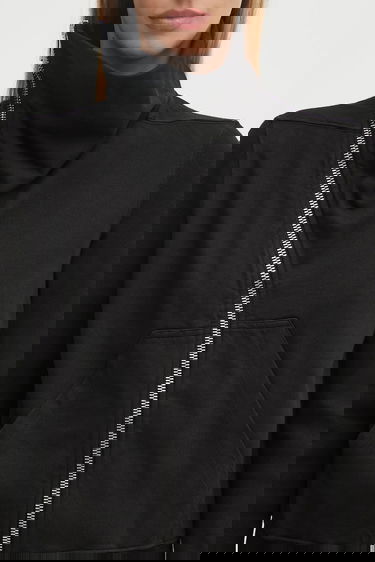 Huppari Rick Owens Rick Owens DRKSHDW Mountain Zip-Up Hoodie Musta | DS02E7239.RIG, 3