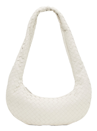Olkalaukku Bottega Veneta Zip Bag Valkoinen | 755618 VCRL0