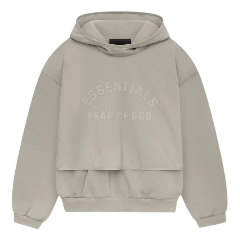 Huppari Fear of God Fear of God Essentials Nylon Fleece Hoodie Harmaa | 202SP244325F