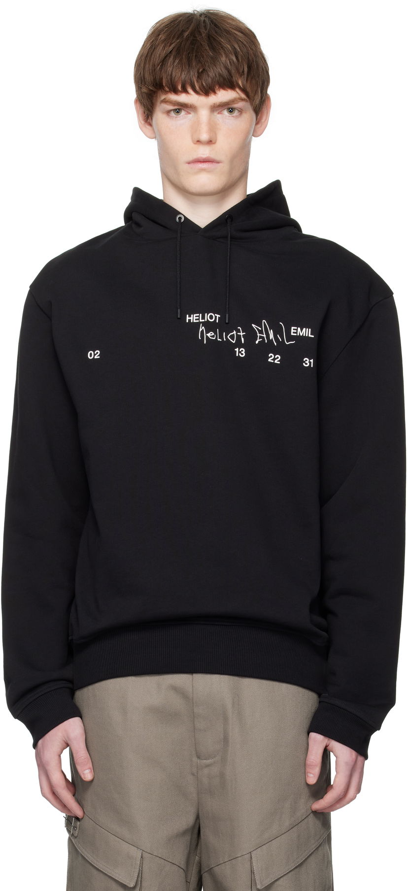 Huppari HELIOT EMIL Fulgens Hoodie Musta | PREAW25_M_08_081_BLK01