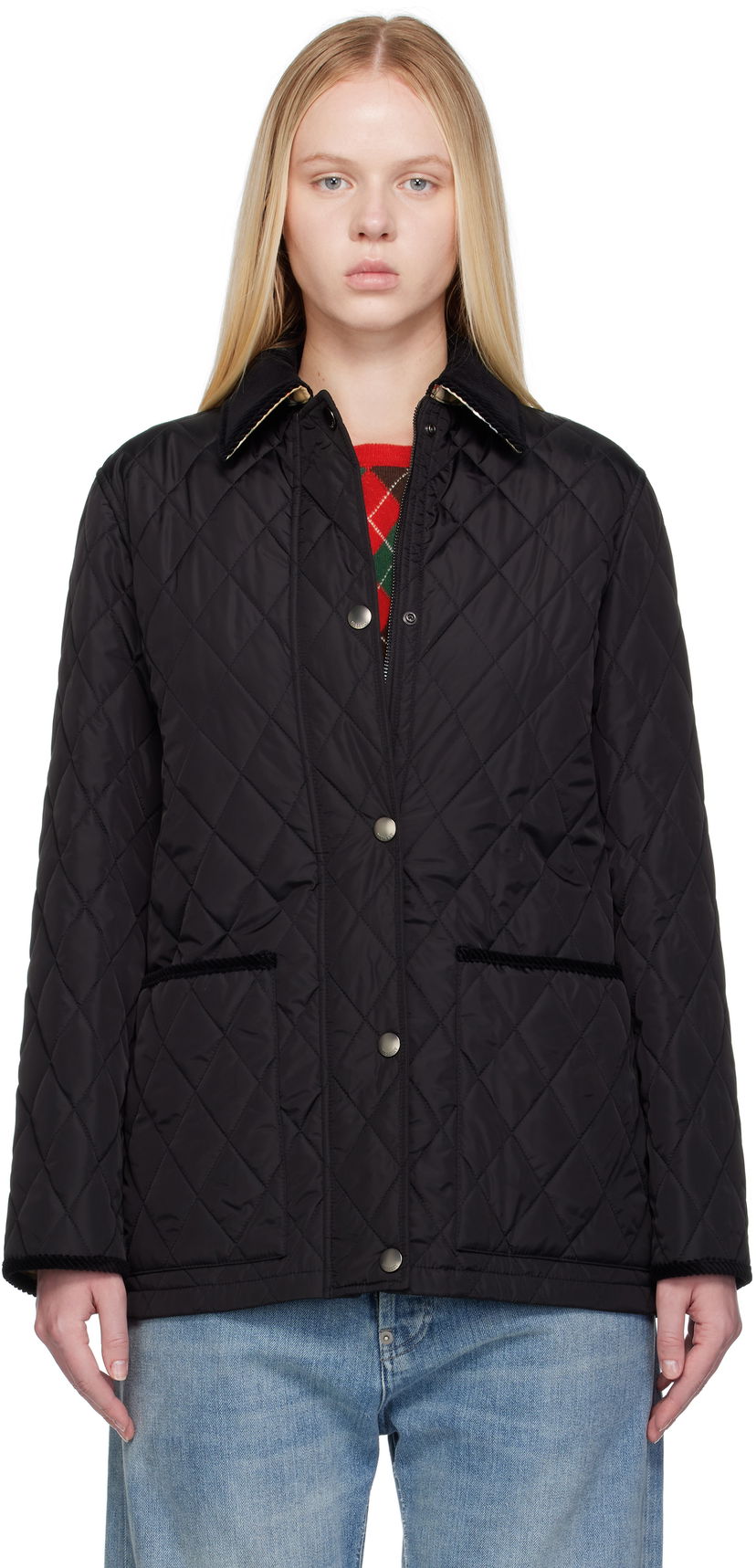 Takki Burberry Burberry Broadway Quilted Jacket Musta | 8113824
