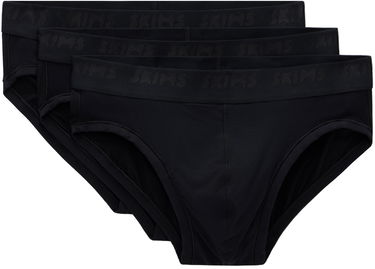 Pikkuhousut SKIMS SKIMS Stretch Briefs, Three-Pack Musta | BO-BRF-5629M, 0