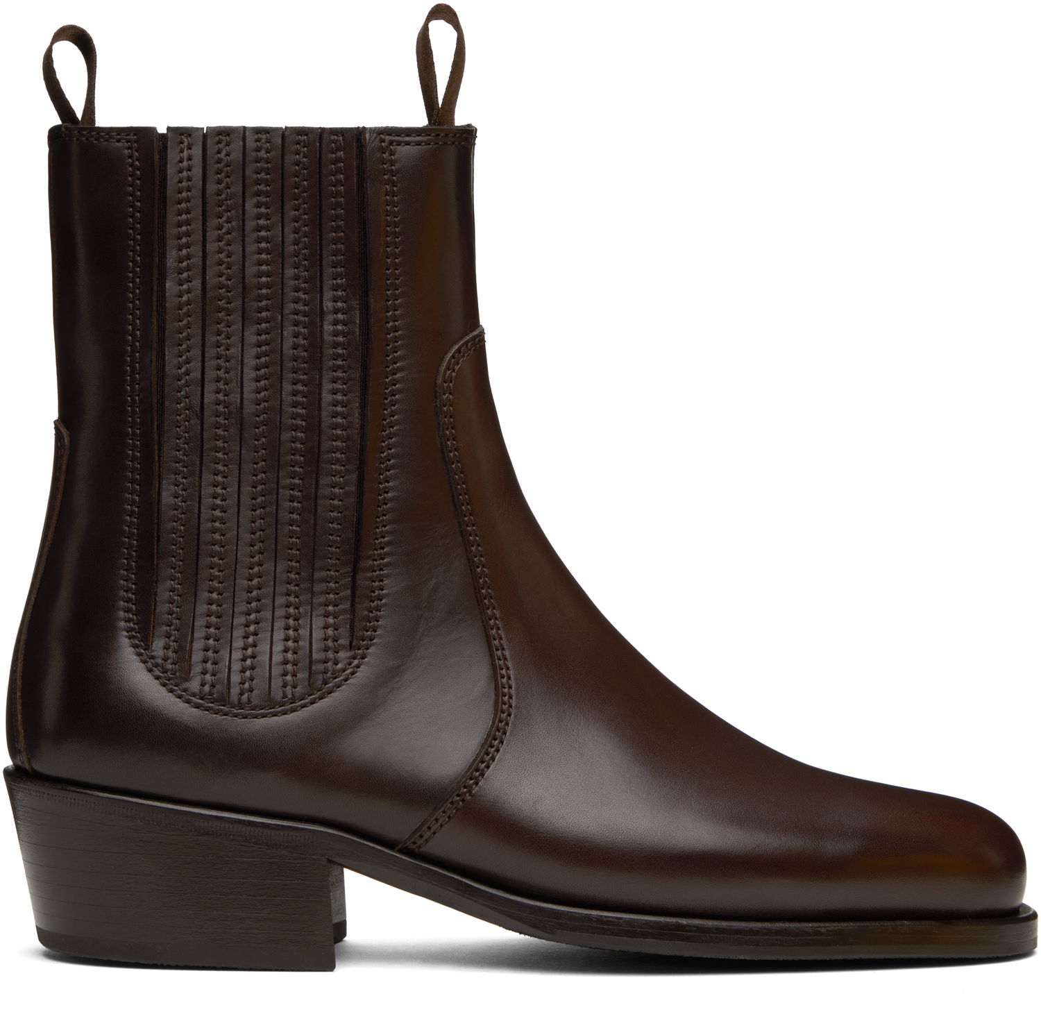 Vaatteet LEMAIRE Lemaire Leather Chelsea Boots Ruskea | FO0149 LL0106, 0