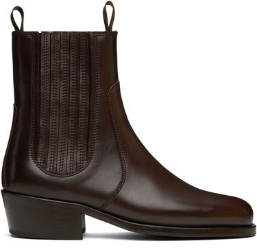 Vaatteet LEMAIRE Lemaire Leather Chelsea Boots Ruskea | FO0149 LL0106, 0