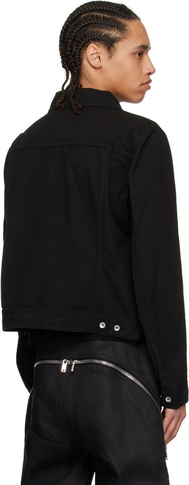 Takki Rick Owens Rick Owens DRKSHDW Hollywood Trucker Denim Jacket Musta | DU01E3751 CVS, 2