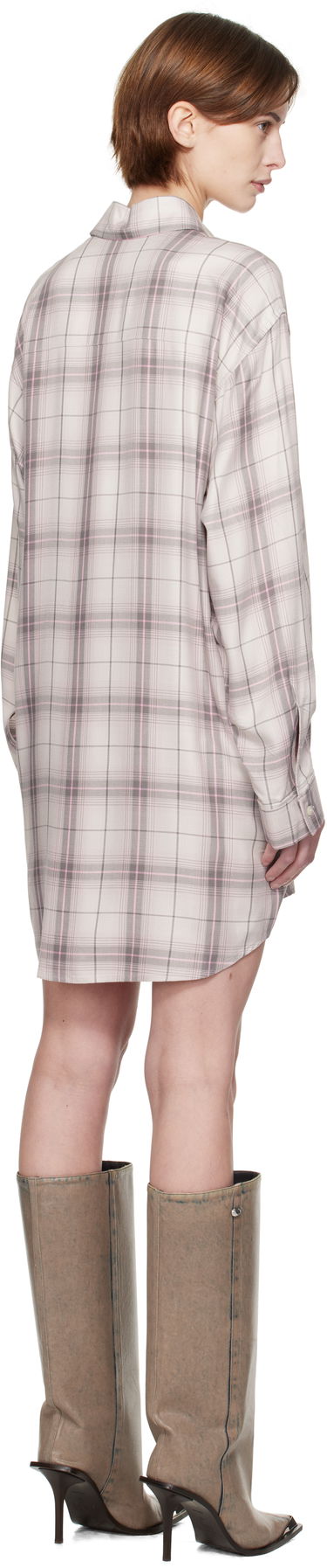 Paita Diesel Diesel D-Dalis-Q1 Plaid Minidress Beige | A16836 0HQAN, 2
