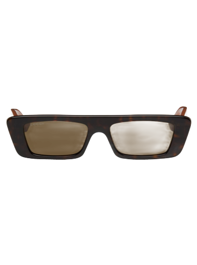 Aurinkolasit Gucci Tortoiseshell Rectangular Musta | GG1331S-003